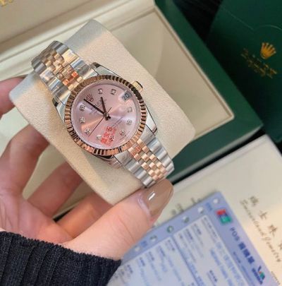 Rolex datejust two tone rose gold Imported Citizen Movement 316L Steel 31mm Jubilee Bracelet Women Two-tone Rose Gold Strap Watch